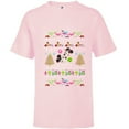 thumbnail image 1 of Disney Mickey & Minnie Mouse Ugly Christmas - Short Sleeve T-Shirt for Kids - Customized-Soft Pink, 1 of 5