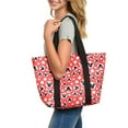 thumbnail image 1 of Disney Mickey & Minnie Mouse Zip Tote Bag Red Polka Dots (Women's), 1 of 6