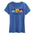 thumbnail image 1 of Disney - Mickey & Minnie Peace Love Dogs - Women's Short Sleeve Graphic T-Shirt, 1 of 5