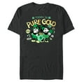 thumbnail image 1 of Disney Mickey & Minnie Pure Gold St Patrick’s Day Retro - Short Sleeve Blended T-Shirt for Adults - Customized-Dark Heather, 1 of 5