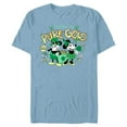 thumbnail image 1 of Disney Mickey & Minnie Pure Gold St Patrick’s Day Retro - Short Sleeve Blended T-Shirt for Adults - Customized-Ocean Blue, 1 of 5