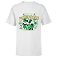 thumbnail image 1 of Disney Mickey & Minnie Pure Gold St Patrick’s Day Retro - Short Sleeve T-Shirt for Kids - Customized-White, 1 of 5