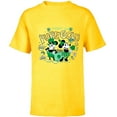 thumbnail image 1 of Disney Mickey & Minnie Pure Gold St Patrick’s Day Retro - Short Sleeve T-Shirt for Kids - Customized-Yellow, 1 of 5