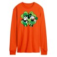 thumbnail image 1 of Disney - Mickey Minnie Shamrock - Men's Long Sleeve T-Shirt, 1 of 1