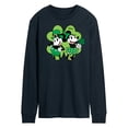 thumbnail image 1 of Disney - Mickey Minnie Shamrock - Men's Long Sleeve T-Shirt, 1 of 5
