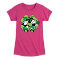 thumbnail image 1 of Disney - Mickey Minnie Shamrock - Toddler And Youth Girls Short Sleeve Graphic T-Shirt, 1 of 5