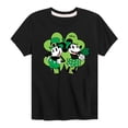 thumbnail image 1 of Disney - Mickey Minnie Shamrock - Toddler And Youth Short Sleeve Graphic T-Shirt, 1 of 5