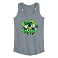 thumbnail image 1 of Disney - Mickey Minnie Shamrock - Women's Racerback Tank Top, 1 of 5