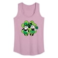 thumbnail image 1 of Disney - Mickey Minnie Shamrock - Women's Racerback Tank Top, 1 of 5