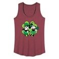 thumbnail image 1 of Disney - Mickey Minnie Shamrock - Women's Racerback Tank Top, 1 of 5