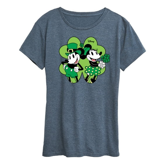 Disney - Mickey Minnie Shamrock - Women's Short Sleeve Graphic T-Shirt
