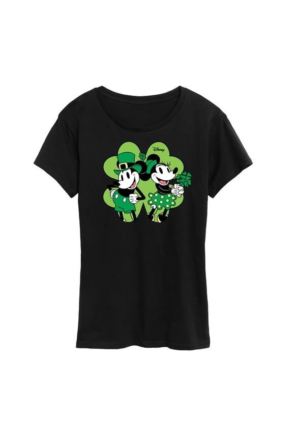 - Mickey Minnie Shamrock - Women's Short Sleeve Graphic T-Shirt