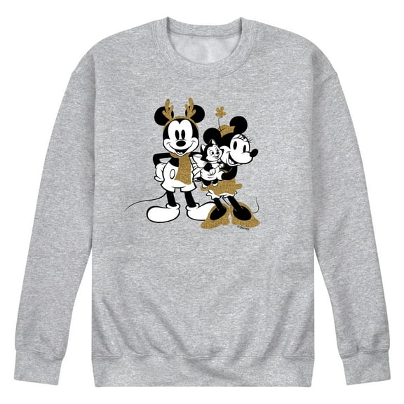 Disney - Mickey Minnie Sparkle - Men's Crew Fleece Sweatshirt Sweatshirt