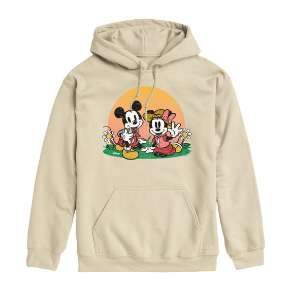 Disney - Mickey Minnie Sunset - Men's Fleece Hoodie Sweatshirt