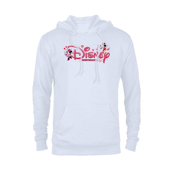 Disney Mickey & Minnie Sweethearts Valentine's Day Matching - Pullover Hoodie for Adults - Customized-White