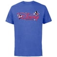 thumbnail image 1 of Disney Mickey & Minnie Sweethearts Valentine's Day Matching - Short Sleeve Cotton T-Shirt for Adults - Customized-Royal Heather, 1 of 5