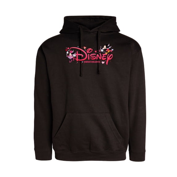 Disney Mickey & Minnie Sweethearts Valentine's Day Matching - Pullover Hoodie for Adults - Customized-Black