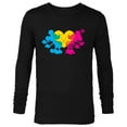 thumbnail image 1 of Disney Mickey & Minnie Tail Heart Valentine’s Day - Long Sleeve T-Shirt for Men - Customized-Black, 1 of 5