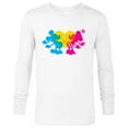 thumbnail image 1 of Disney Mickey & Minnie Tail Heart Valentine’s Day - Long Sleeve T-Shirt for Men - Customized-White, 1 of 5