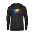 thumbnail image 1 of Disney Mickey & Minnie Tail Heart Valentine’s Day - Pullover Hoodie for Adults - Customized-Black, 1 of 5