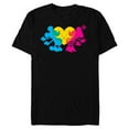 thumbnail image 1 of Disney Mickey & Minnie Tail Heart Valentine’s Day - Short Sleeve Blended T-Shirt for Adults - Customized-Black, 1 of 5