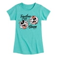 thumbnail image 1 of Disney - Mickey & Minnie - Together We Bloom - Toddler & Youth Girls Short Sleeve Graphic T-Shirt, 1 of 5