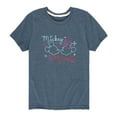 thumbnail image 1 of Disney - Mickey & Minnie Together in Neon - Youth Short Sleeve Graphic T-Shirt, 1 of 5