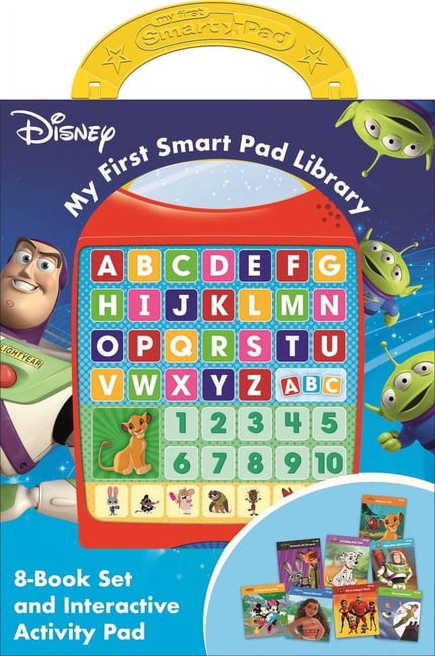 Disney - Mickey, Minnie, Toy Story and More! - My First Smart Pad Electronic Activity Pad and 8-Book Library - PI Kids