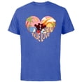 thumbnail image 1 of Disney Mickey & Minnie True Love Beach Sunset Heart - Short Sleeve Cotton T-Shirt for Adults - Customized-Royal Heather, 1 of 5