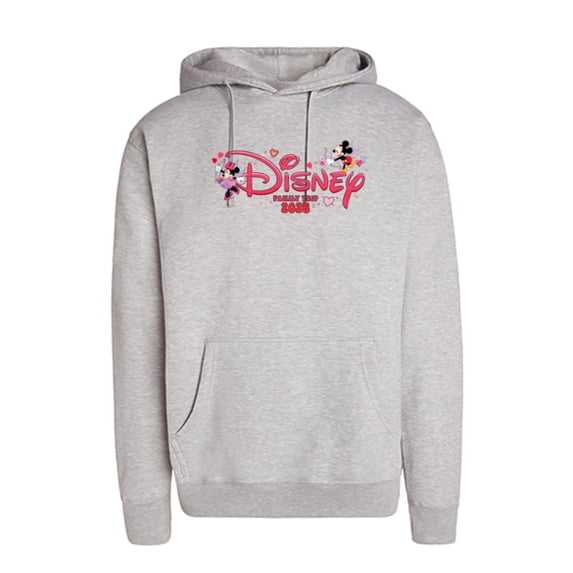 Disney Mickey & Minnie Valentine's Day Family Trip 2026 Logo - Pullover Hoodie for Adults - Customized-Athletic Heather