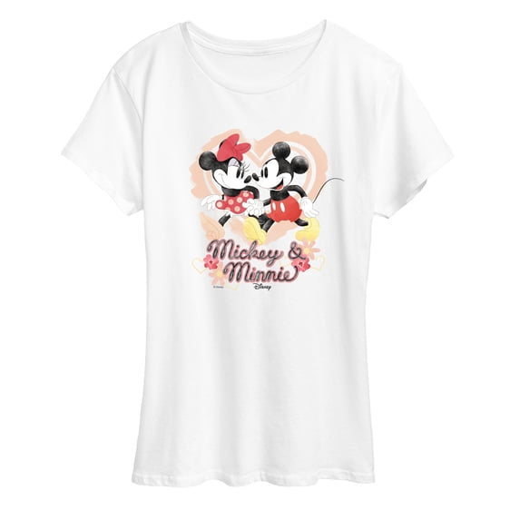 Disney - Mickey Minnie - Women's Short Sleeve Graphic T-Shirt