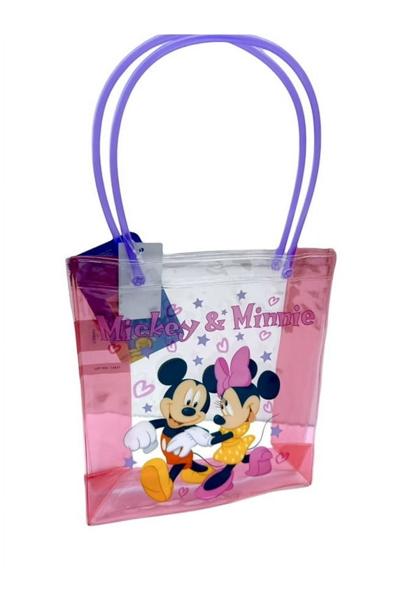 Mickey & Minnie clear tote goodie bag - Mickey Vinyl Clear Gift Bag
