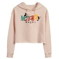 thumbnail image 1 of Disney - Mickey Mixed Fonts   - Juniors Cropped Pullover Hoodie, 1 of 5