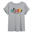 thumbnail image 1 of Disney - Mickey Mixed Fonts   - Women's Oversized T-Shirt, 1 of 5