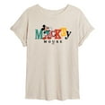 thumbnail image 1 of Disney - Mickey Mixed Fonts   - Women's Oversized T-Shirt, 1 of 5
