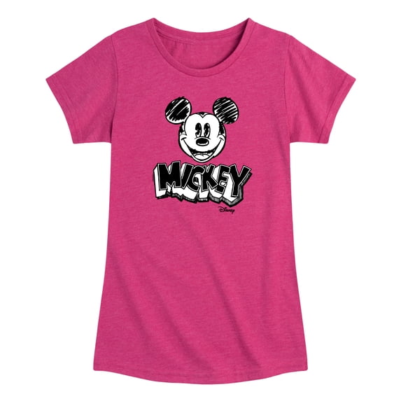 Disney - Mickey Monochrome Toddler Short Sleeve Graphic T-Shirt