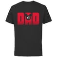 thumbnail image 1 of Disney Mickey Mouse #1 Dad - Short Sleeve Cotton T-Shirt for Adults - Customized-Black, 1 of 5