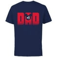 thumbnail image 1 of Disney Mickey Mouse #1 Dad - Short Sleeve Cotton T-Shirt for Adults - Customized-Navy, 1 of 5