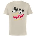 thumbnail image 1 of Disney Mickey Mouse 100% Happy Everybody Loves Me - Short Sleeve Cotton T-Shirt for Adults - Customized-Natural, 1 of 5