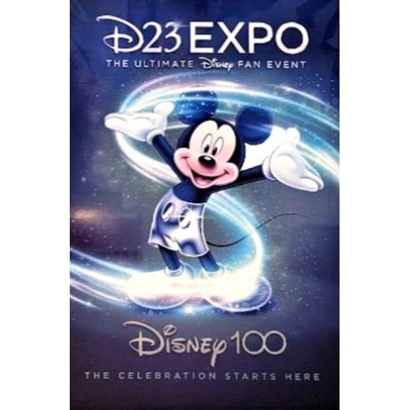 Disney Mickey Mouse 100th Art Print New from D23 2022 New