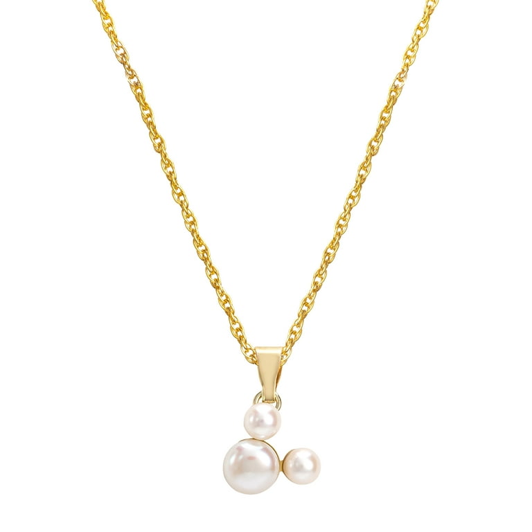 Mickey mouse pearl sale necklace