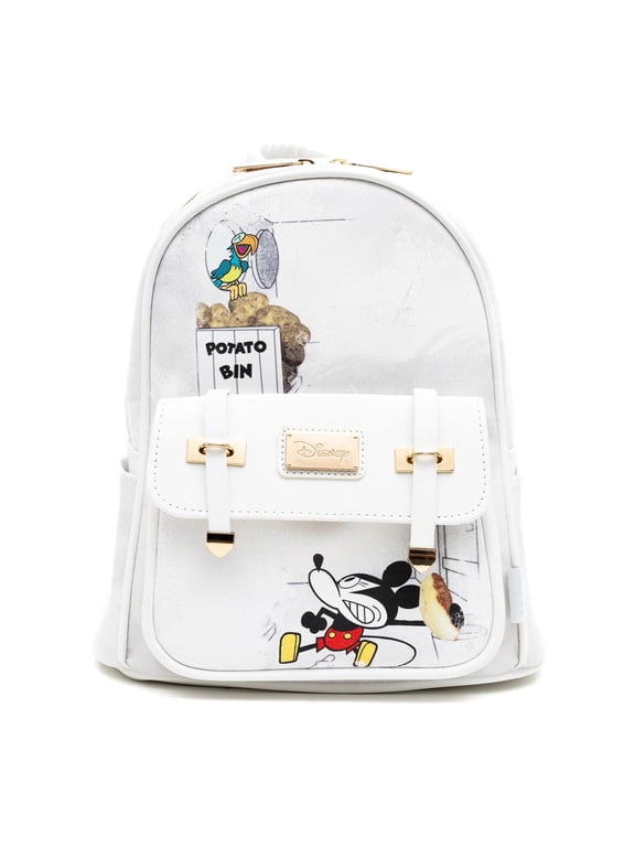 Disney Mickey Mouse 11-inch Vegan Leather Mini Backpack