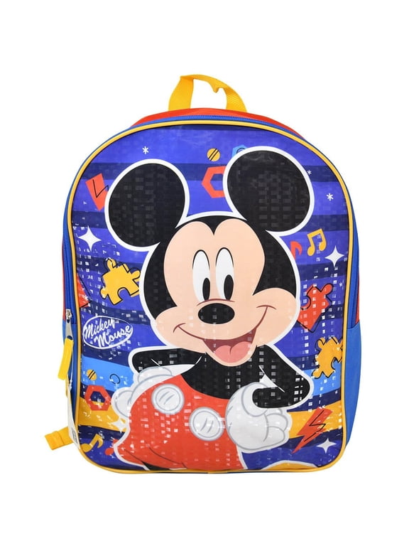 Mickey Mouse 15" Backpack with Plain Front, Boys