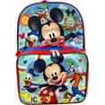 thumbnail image 1 of Disney Mickey Mouse 16" Backpack With Detachable Lunch Box Mickey-Fun House, 1 of 5