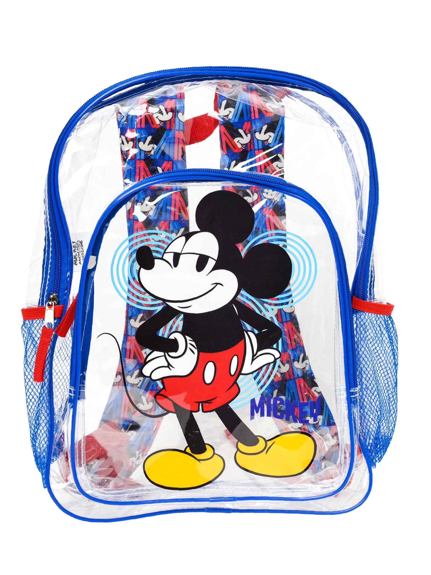 Disney Mickey Mouse 16 Clear Transparent Backpack