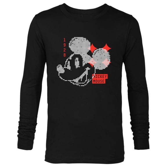 Disney Mickey Mouse 1928 Digital - Long Sleeve T-Shirt for Men - Customized-Black