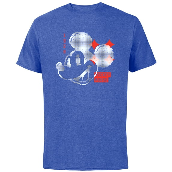 Disney Mickey Mouse 1928 Digital - Short Sleeve Cotton T-Shirt for Adults - Customized-Royal Heather