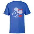 thumbnail image 1 of Disney Mickey Mouse 1928 Digital - Short Sleeve T-Shirt for Kids - Customized-Royal, 1 of 5
