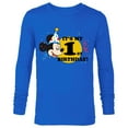 thumbnail image 1 of Disney Mickey Mouse 1st Birthday  - Long Sleeve T-Shirt for Men- Customized-Royal, 1 of 5