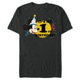 thumbnail image 1 of Disney Mickey Mouse 1st Birthday - Short Sleeve Blended T-Shirt for Adults- Customized-Dark Heather, 1 of 5